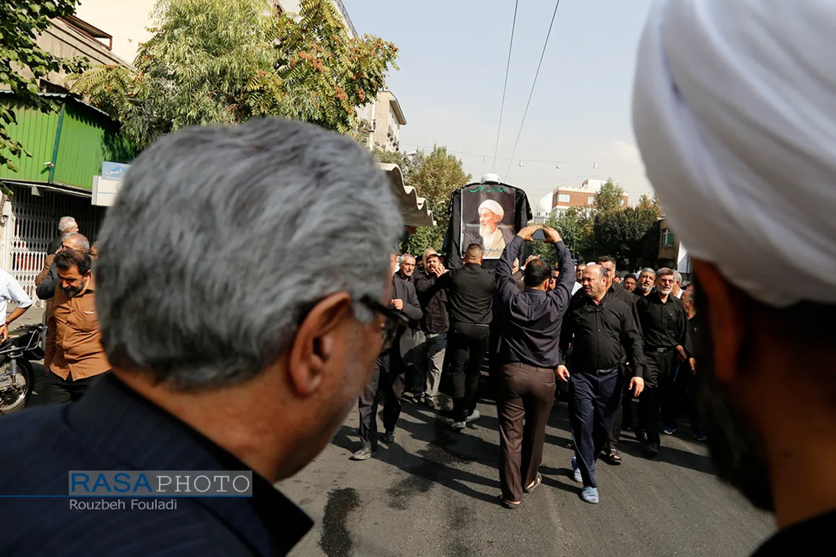 مراسم تشییع پیکر حجت الاسلام والمسلمین حاج شیخ عبدالرضا روحانی قوچانی