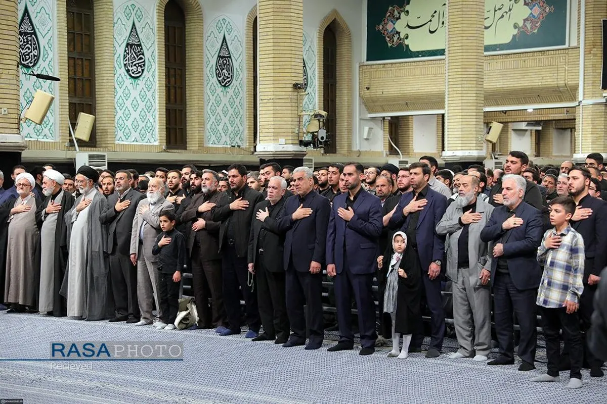 دومین شب مراسم عزاداری شهادت حضرت زهرا (سلام&zwnj;الله&zwnj;علیها) با حضور رهبر انقلاب