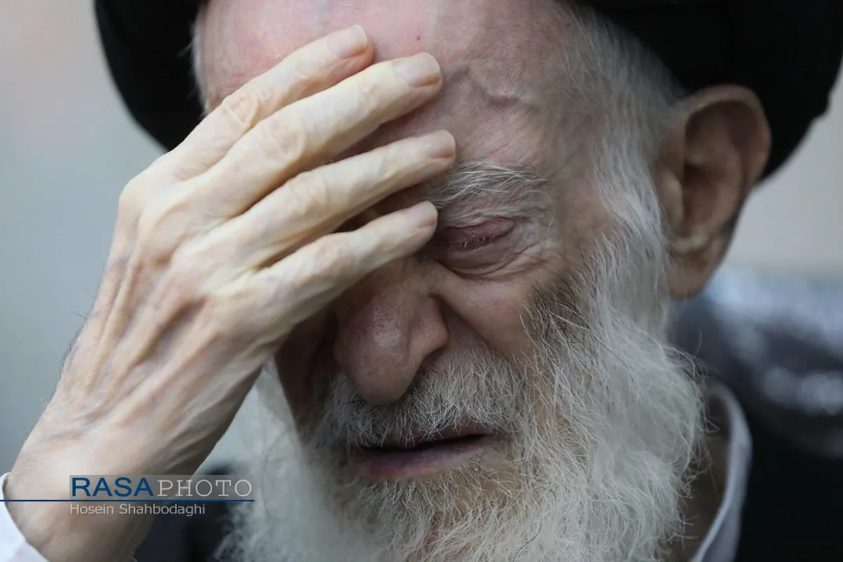 مراسم ختم همسر آیت الله شبیری زنجانی