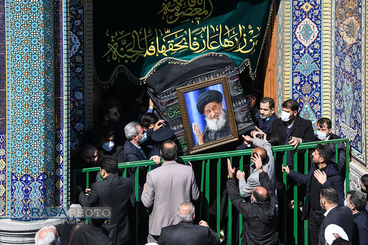 تشییع پیکر آیت الله علوی گرگانی در قم