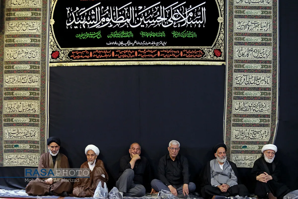 عزاداری روز ششم محرم در بیت حضرت آیت الله صافی گلپایگانی