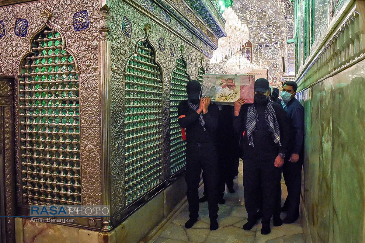 تشییع پیکر شهید محسن جعفری در شیراز&lrm;