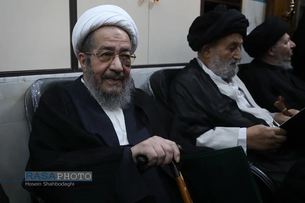 مراسم ختم همسر آیت الله شبیری زنجانی