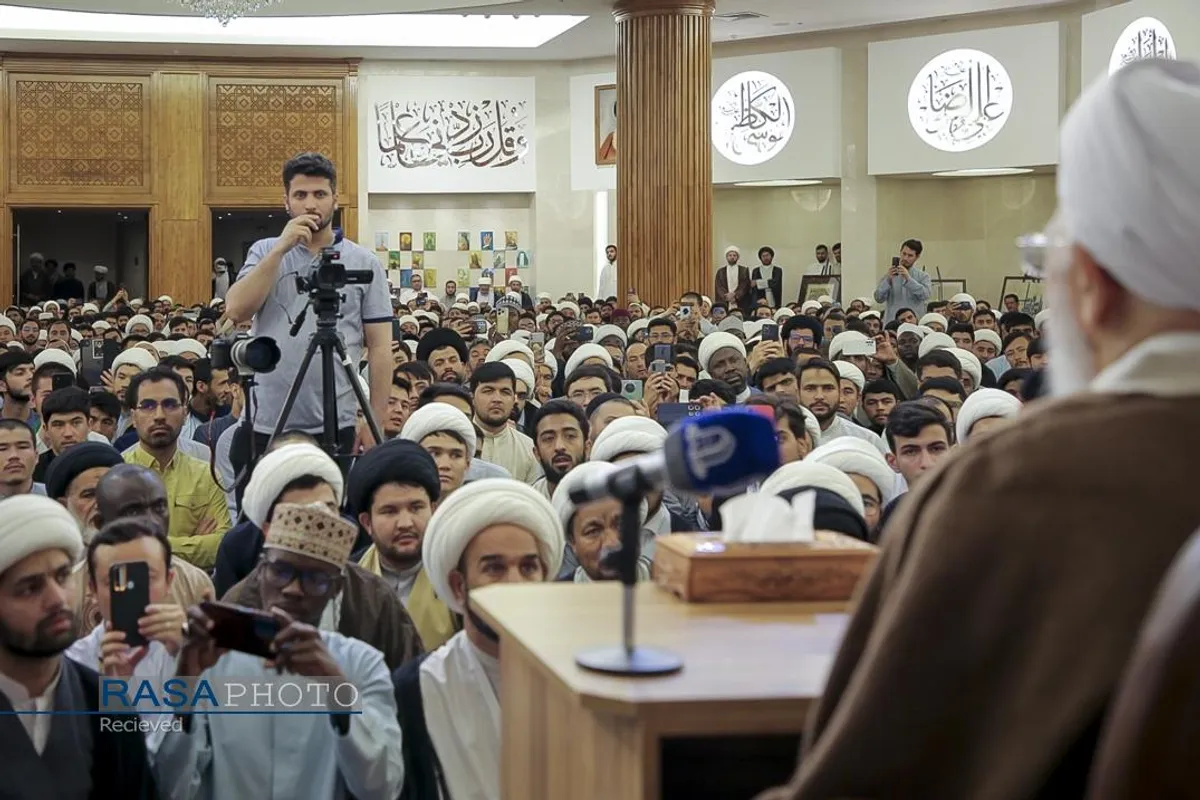 سخنرانی حضرت آیت&zwnj;الله جوادی آملی در دار العلم امام خوئی در نجف اشرف
