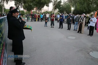 جشن میلاد امام رضا (ع) با حضور خادمان آستان قدس رضوی در اهواز