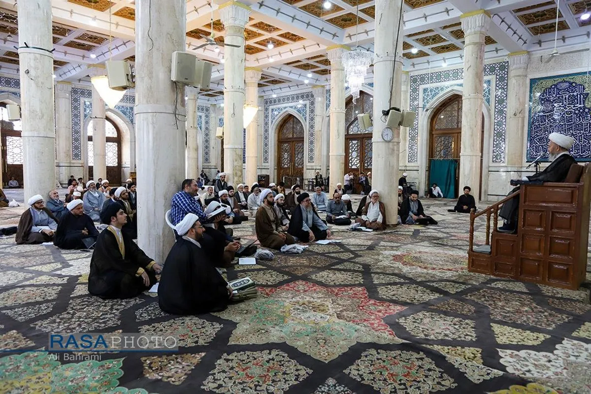 اولین روز جلسه درس خارج اصول فقه حضرت آیت الله سبحانی در سال تحصیلی ۱۴۰۳-۱۴۰۴
