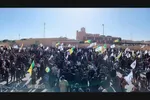 اعتراضات شدید و تجمع مردم عراق مقابل سفارت آمریکا در بغداد