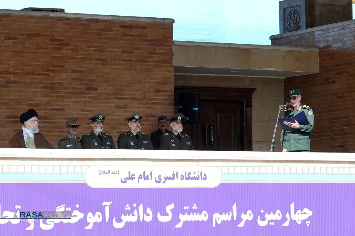 مراسم مشترک دانش&zwnj;آموختگی دانشگاه&zwnj;های افسری با حضور فرمانده کل قوا