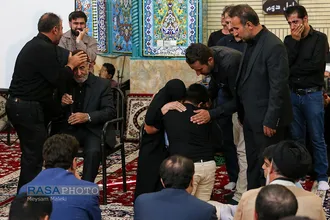 مراسم بزرگداشت روحانی شهید اکبر مهدی&zwnj;زاده در روستای طزرک&lrm; قزوین