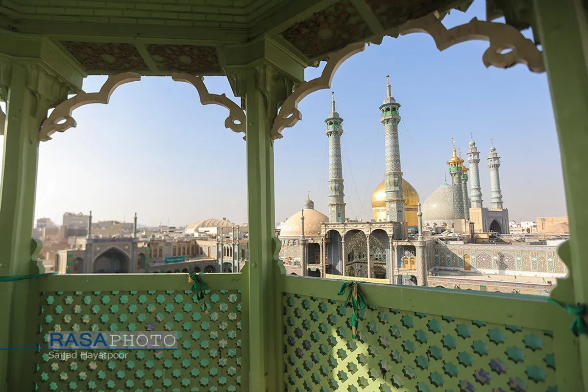 مراسم نمادین ورود کاروان حضرت معصومه (سلام الله علیها) به قم