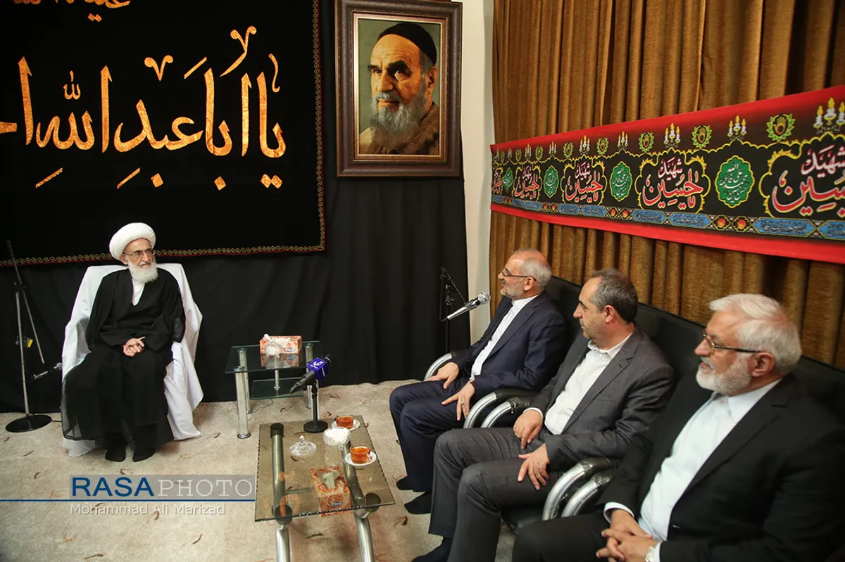 دیدار محسن حاجی میرزایی وزیر جدید آموزش و پرورش با حضرت آیت الله مکارم شیرازی