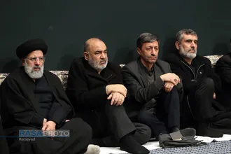 مراسم عزاداری شام شهادت حضرت فاطمه&zwnj;زهرا (سلام&zwnj;الله&zwnj;علیها) با حضور مقام معظم رهبری