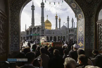 تشییع پیکر آیت الله سیدهادی حسینی سیستانی برادر حضرت آیت&zwnj;الله سید علی سیستانی