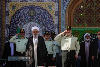 &laquo;عهد سربازی&raquo; نیرو&zwnj;های مسلح با امام زمان (عج) در جمکران&lrm;&lrm;