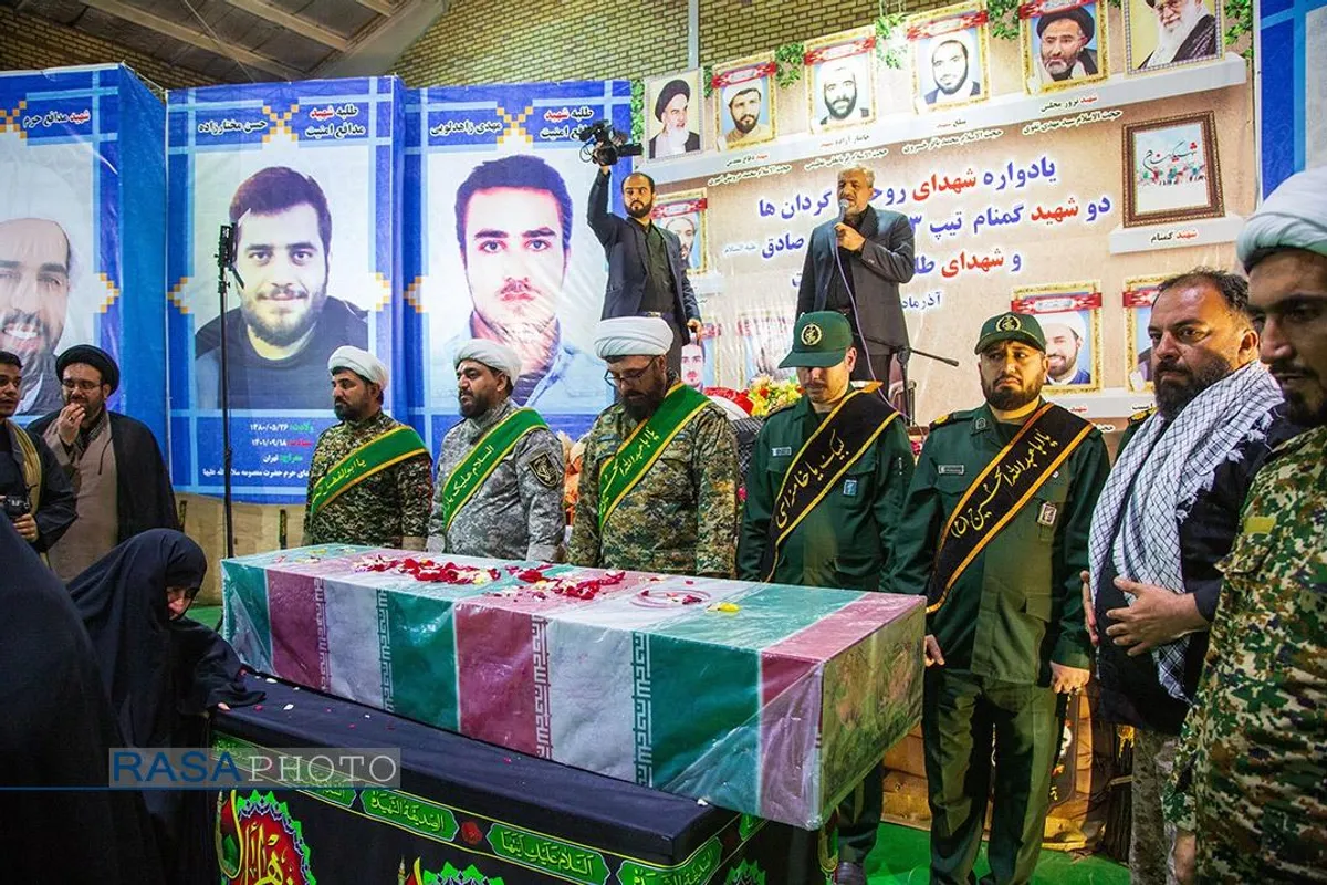 مراسم سالگرد شهادت طلبه بسیجی مدافع امنیت، حسن مختارزاده و یادواره شهدای روحانی
