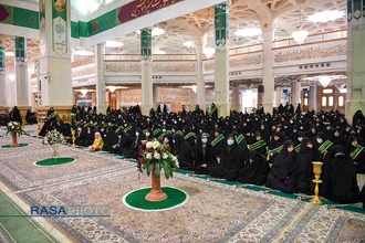 آیین خطبه&zwnj;خوانی آغاز دهه کرامت در حرم حضرت فاطمه معصومه (سلام الله علیها)