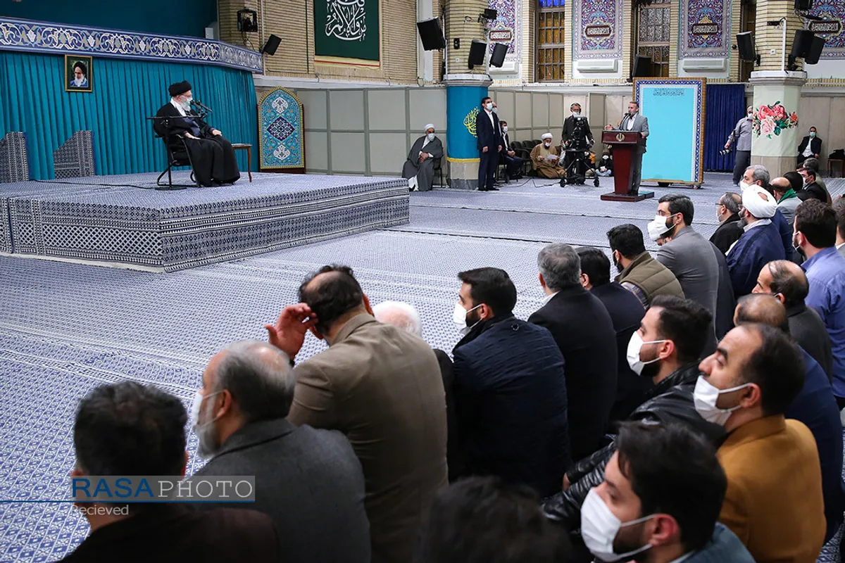 دیدار مداحان اهل&zwnj;بیت (علیهم&zwnj;السلام) با مقام معظم رهبری