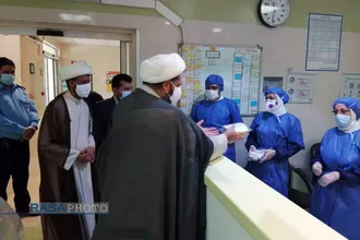 بازدید امام جمعه خرمشهر از بیمارستان آیت الله طالقانی&lrm;