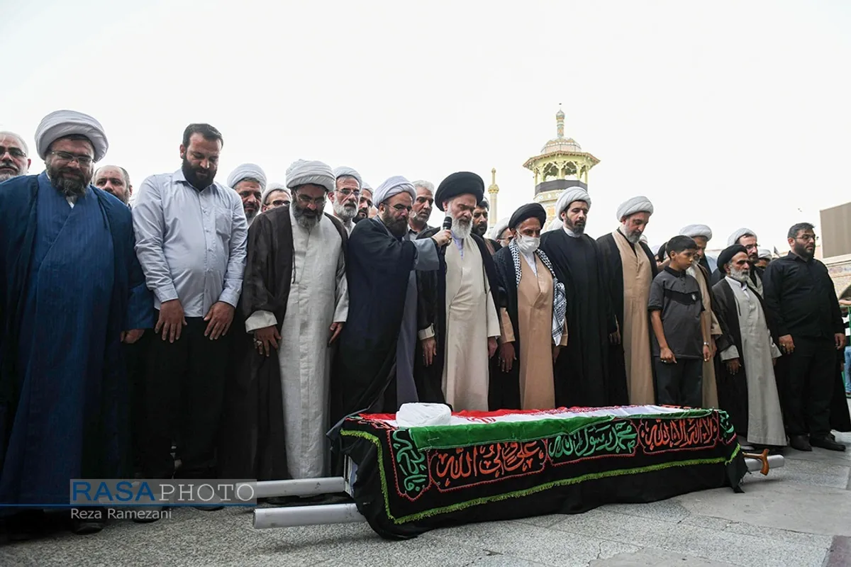 تشییع پیکر پاک شهید حجت&zwnj;الاسلام حجت اعتبار در قم
