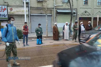 فعالیت&zwnj;های جهادی طلاب نیشابور برای مقابله با کرونا