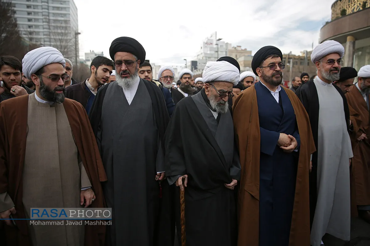 تشییع پیکر آیت&zwnj;الله موسوی خلخالی در مشهد