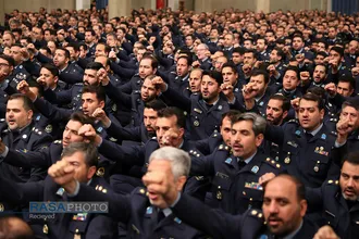 دیدار فرماندهان و کارکنان نیروی هوایی ارتش با حضرت آیت الله خامنه ای فرمانده کل قوا