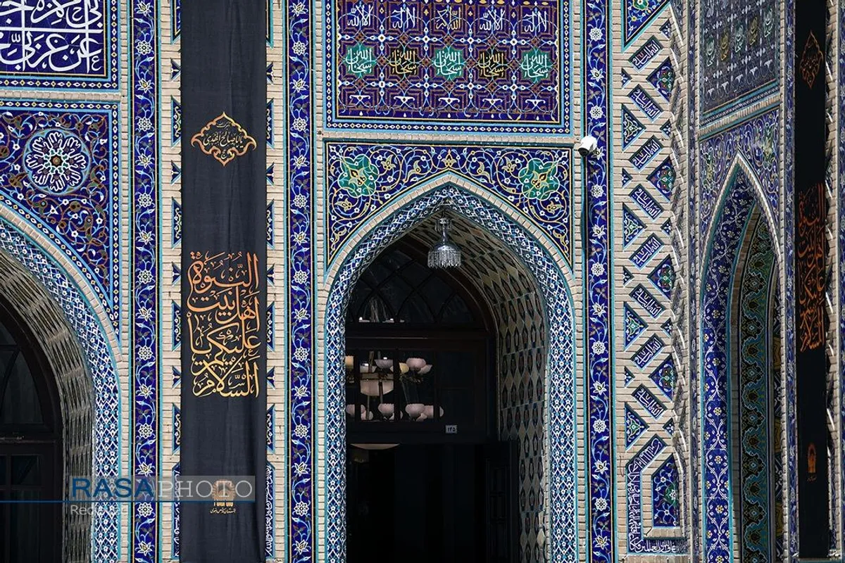 سیاه&zwnj;پوشی حرم مطهر رضوی در آستانه ماه محرم