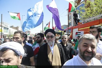 حضور شخصیت های حوزوی در راهپیمایی روز جهانی قدس