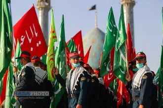 &laquo;عهد سربازی&raquo; نیرو&zwnj;های مسلح با امام زمان (عج) در جمکران&lrm;&lrm;