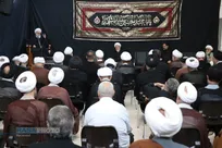 مراسم عزاداری تاسوعای حسینی در بیت حضرت آیت الله نوری همدانی