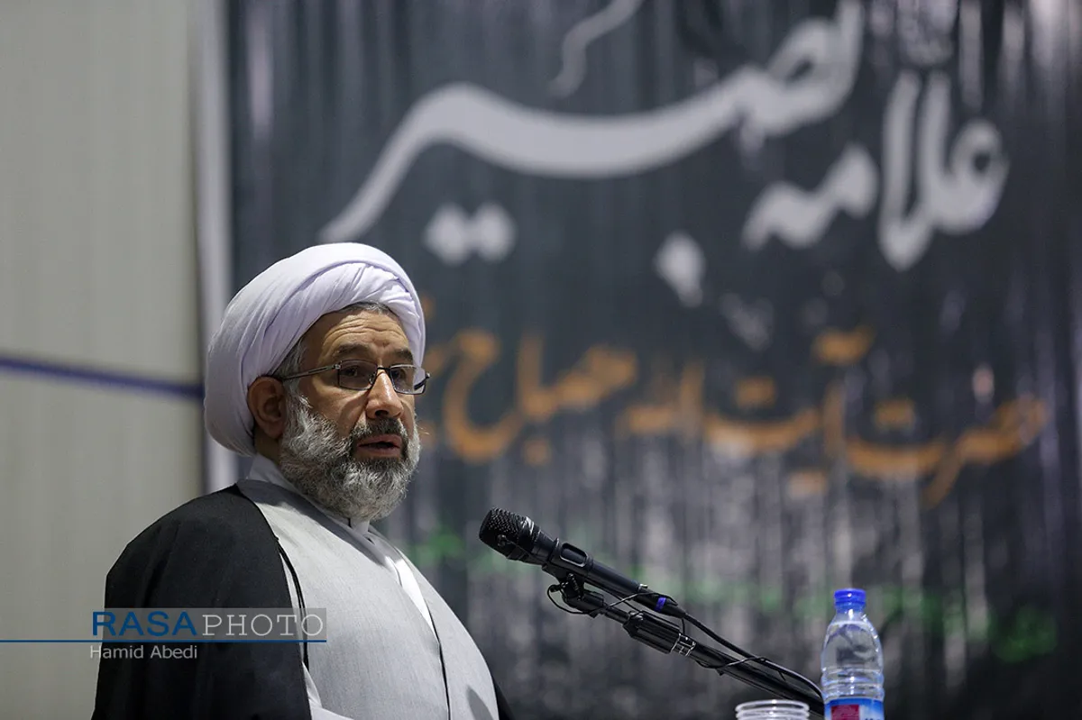 حجت الاسلام والمسلمین عباسی رییس جامعة المصطفی العالمیه | مراسم نکوداشت علامه آیت الله مصباح یزدی