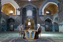ضبط برنامه «آفتاب شرقی» با حضور امام جمعه تبریز در مسجد کبود+ تصاویر