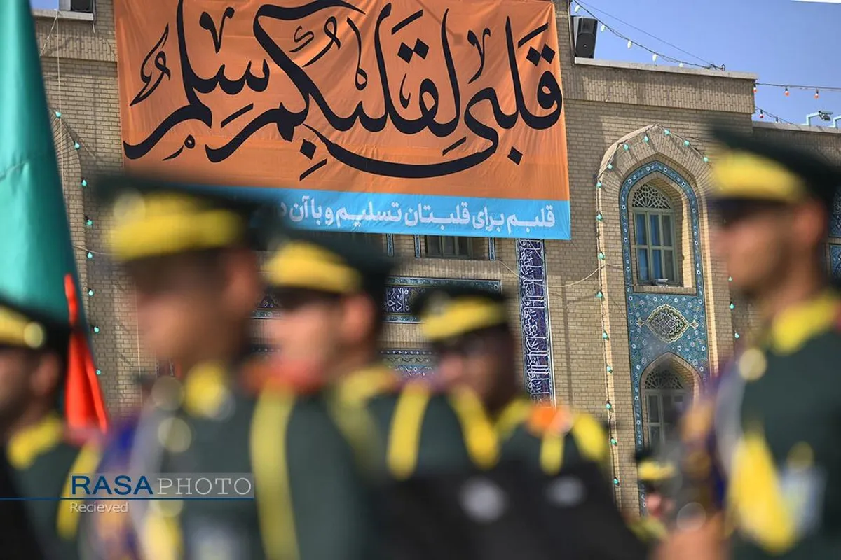 صبحگاه مشترک نیروی&zwnj;های مسلح در مسجد مقدس جمکران