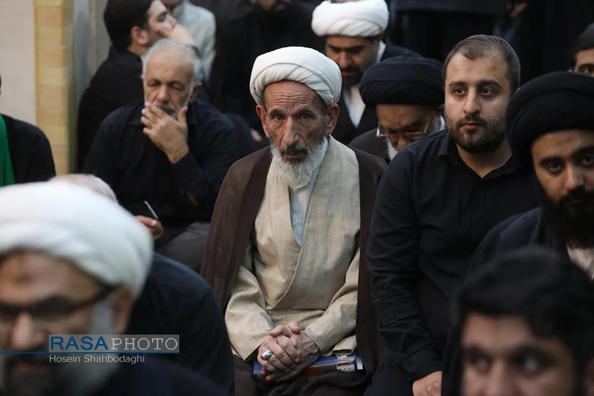 مراسم ختم همسر آیت الله شبیری زنجانی