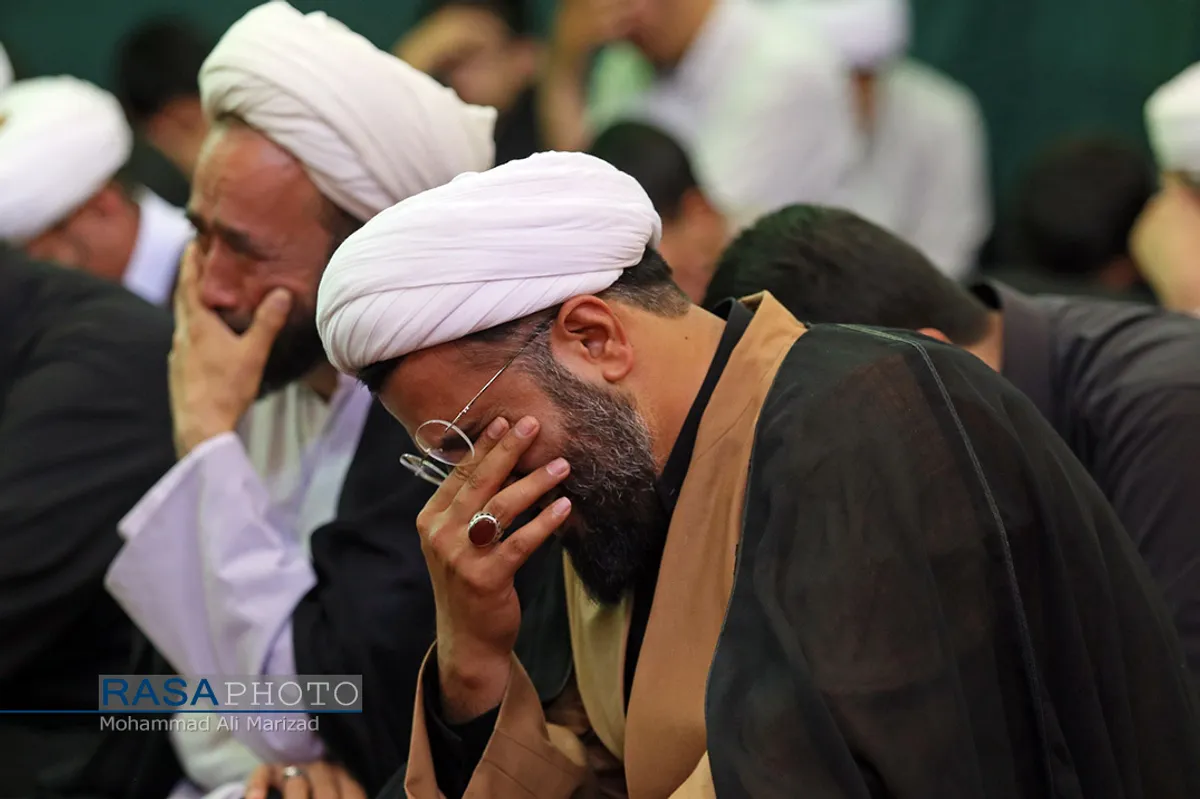 عزاداری روز سوم محرم در دفتر حضرت آیت الله مکارم شیرازی