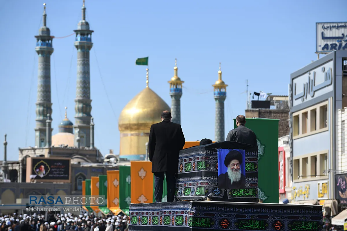 تشییع پیکر آیت الله علوی گرگانی در قم