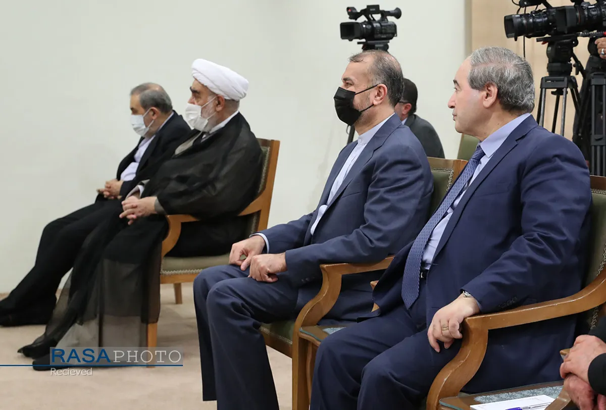 دیدار رئیس جمهور سوریه و هیئت همراه با مقام معظم رهبری