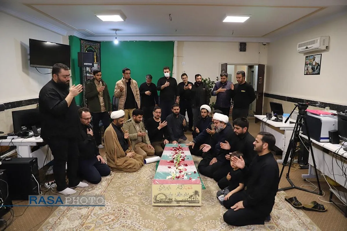 وداع با پیکر شهید گمنام در خبرگزاری رسا