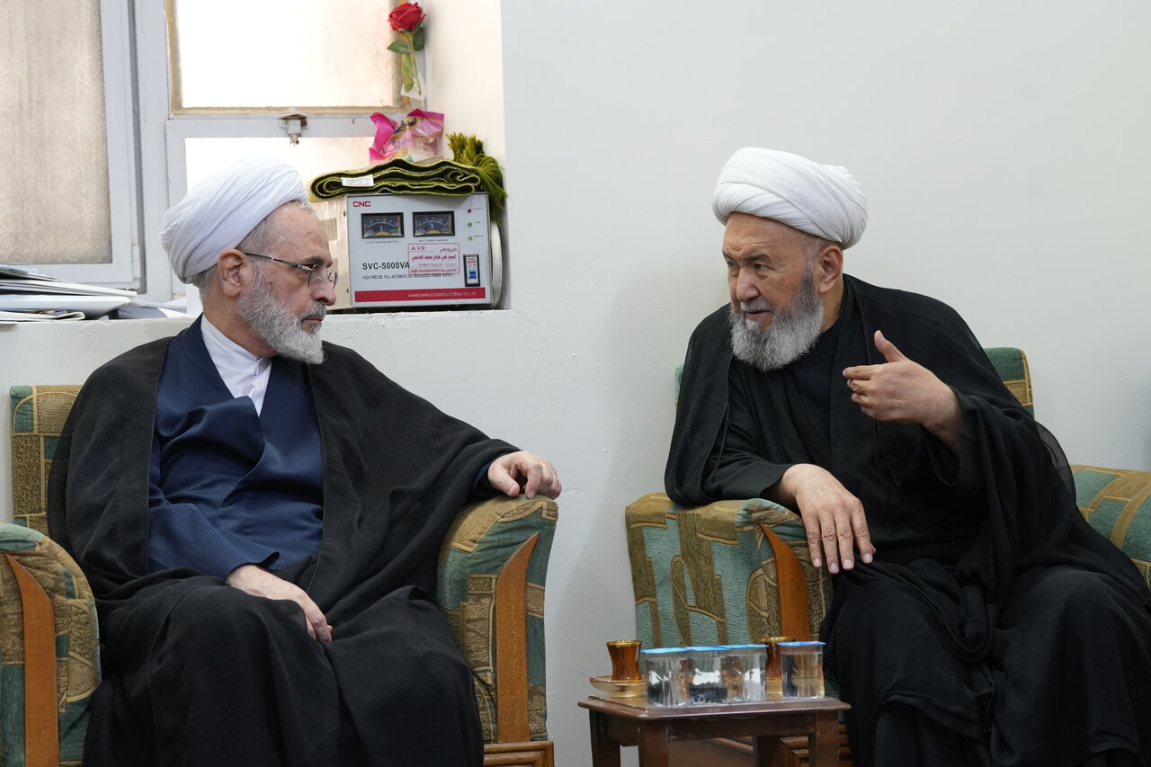 مم / سفر اربعینی آیت‌الله اعرافی به عراق؛ از زیارت و دیدار با مراجع تا تجلیل از ملت عراق