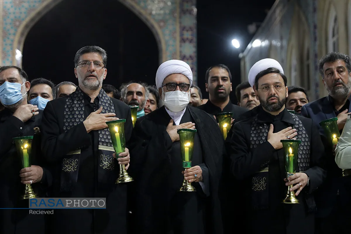 مراسم شام&zwnj;غریبان حضرت سید الشهداء (علیه السلام) در حرم مطهر رضوی