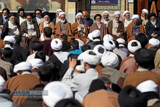 تجمع بزرگ علما، اساتید و طلاب حوزه علمیه قم با عنوان "جهاد بزرگ برای ساختن ایران اسلامی بزرگ"
