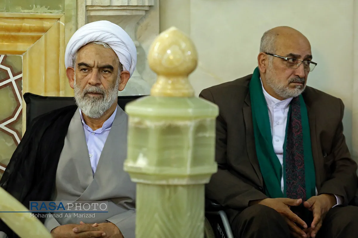 مراسم بزرگداشت آیت الله آصف محسنی در حرم حضرت معصومه (سلام الله علیها)
