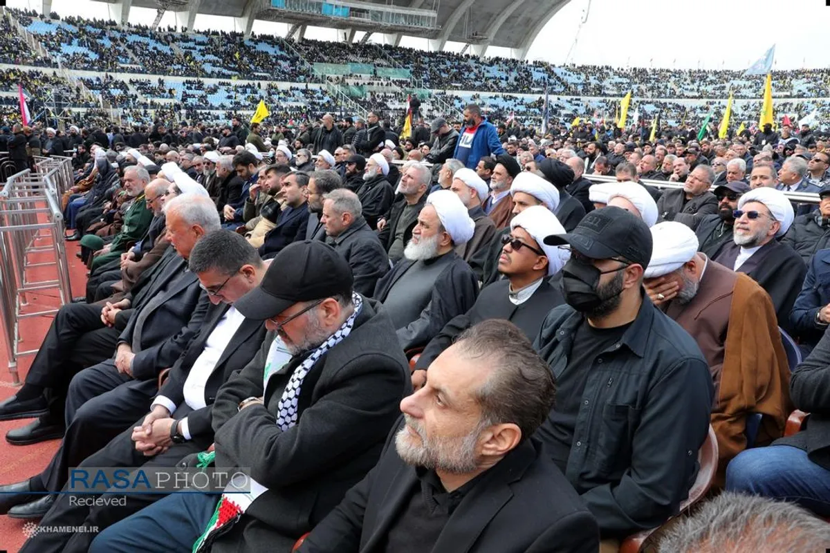 مراسم تشییع مجاهد کبیر شهید سیدحسن نصرالله و شهید سیدهاشم صفی&zwnj;الدین