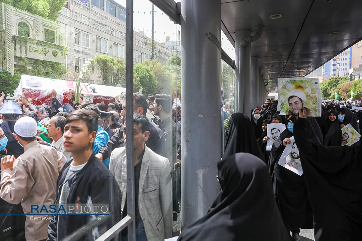 تشییع طلاب شهید حرم مطهر رضوی در مشهد
