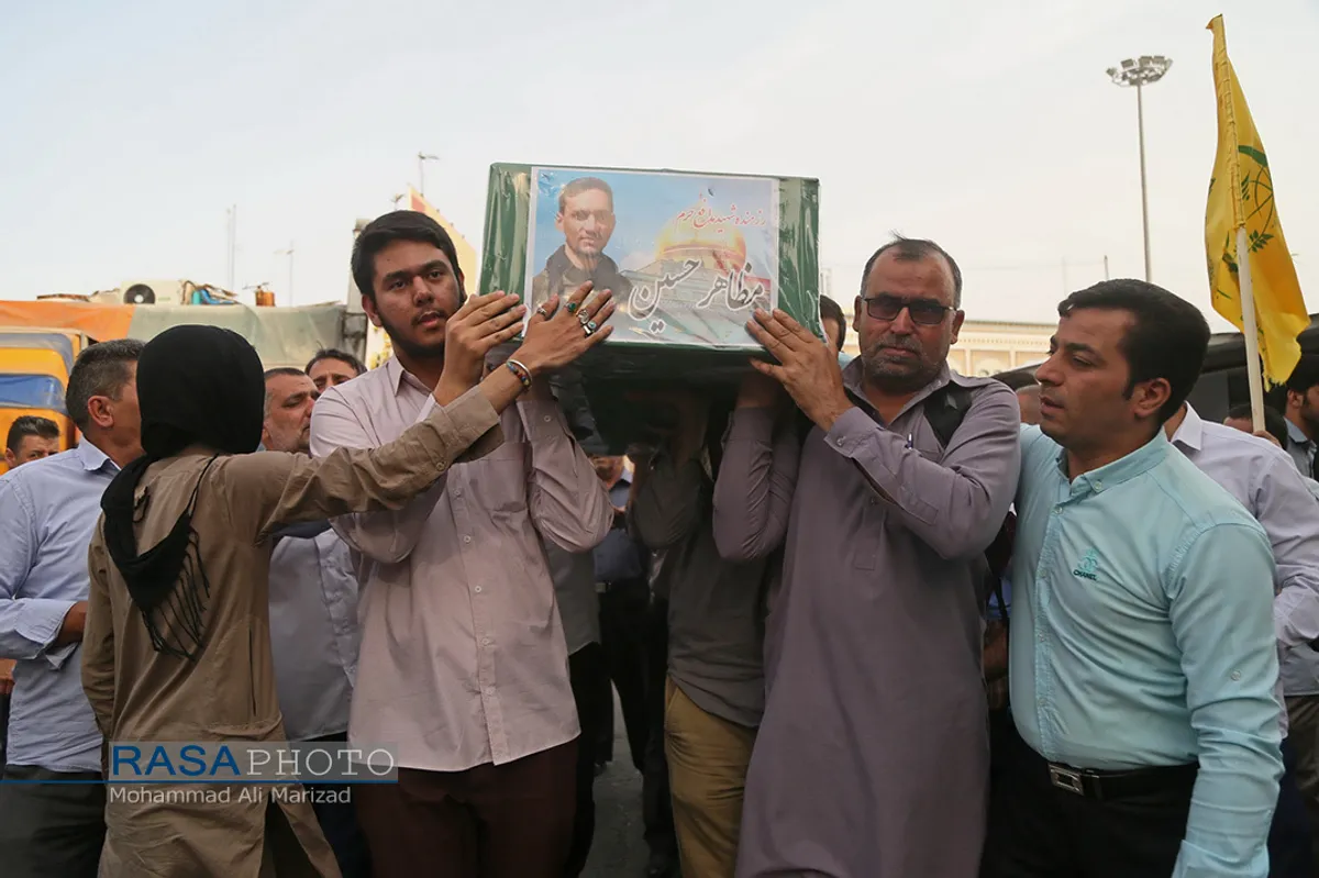 تشییع پیکر مطهر دو شهید مدافع حرم در قم