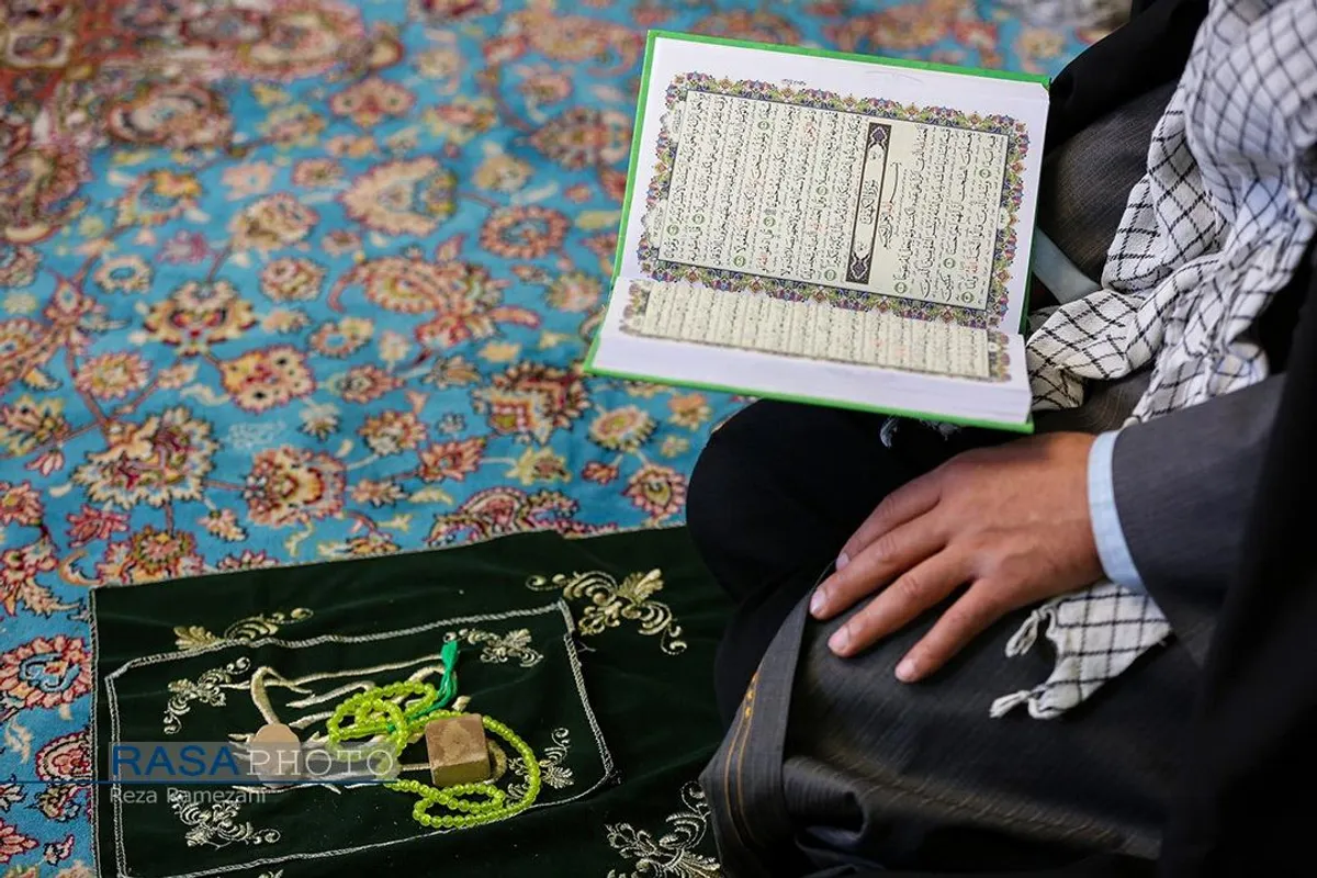مراسم معنوی اعمال "ام داوود" در مسجد مقدس جمکران