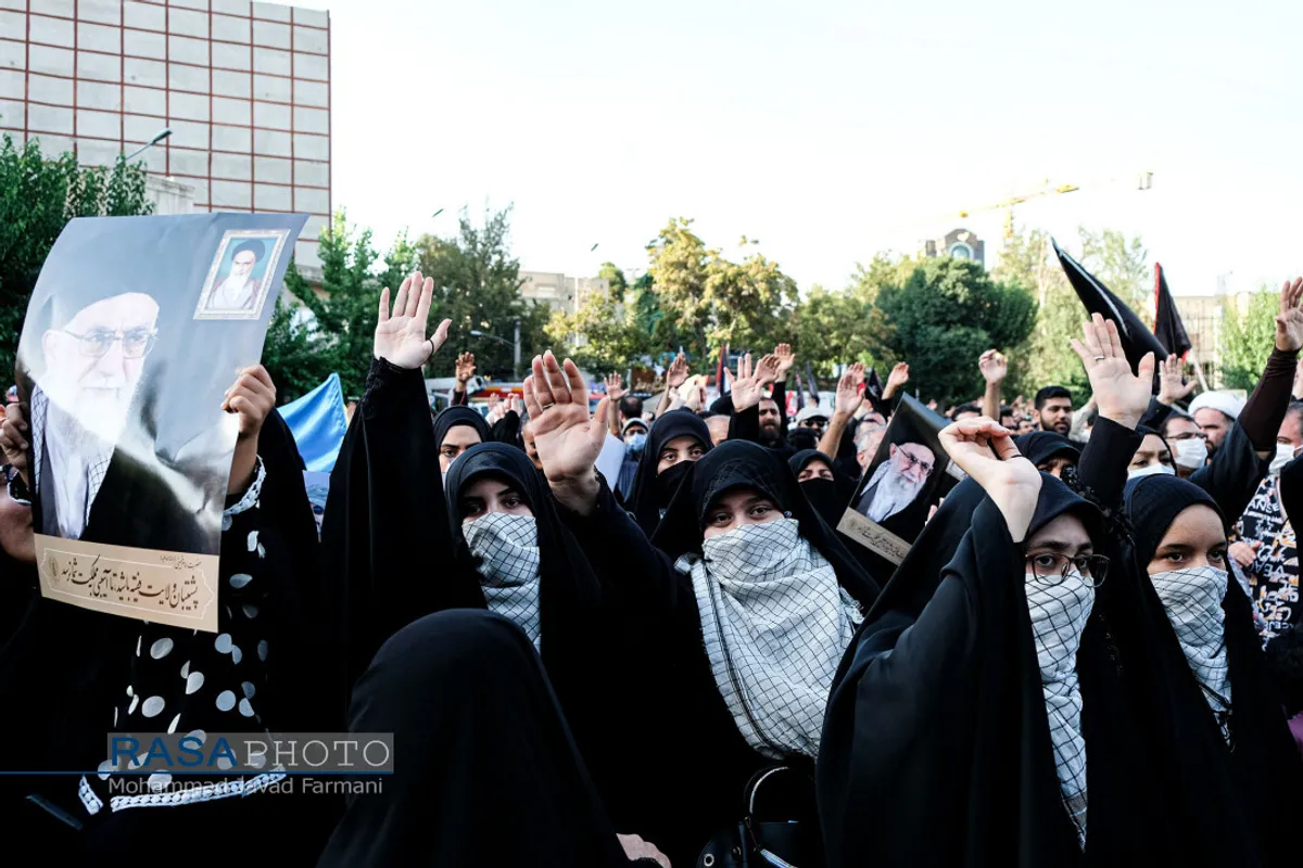 تجمع ضد صهیونیستی مردم تهران در میدان فلسطین