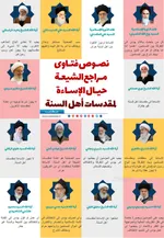 اینفوغرافیک فتاوا المرجعیات الشیعیة حول اهانة رموز اهل السنة
