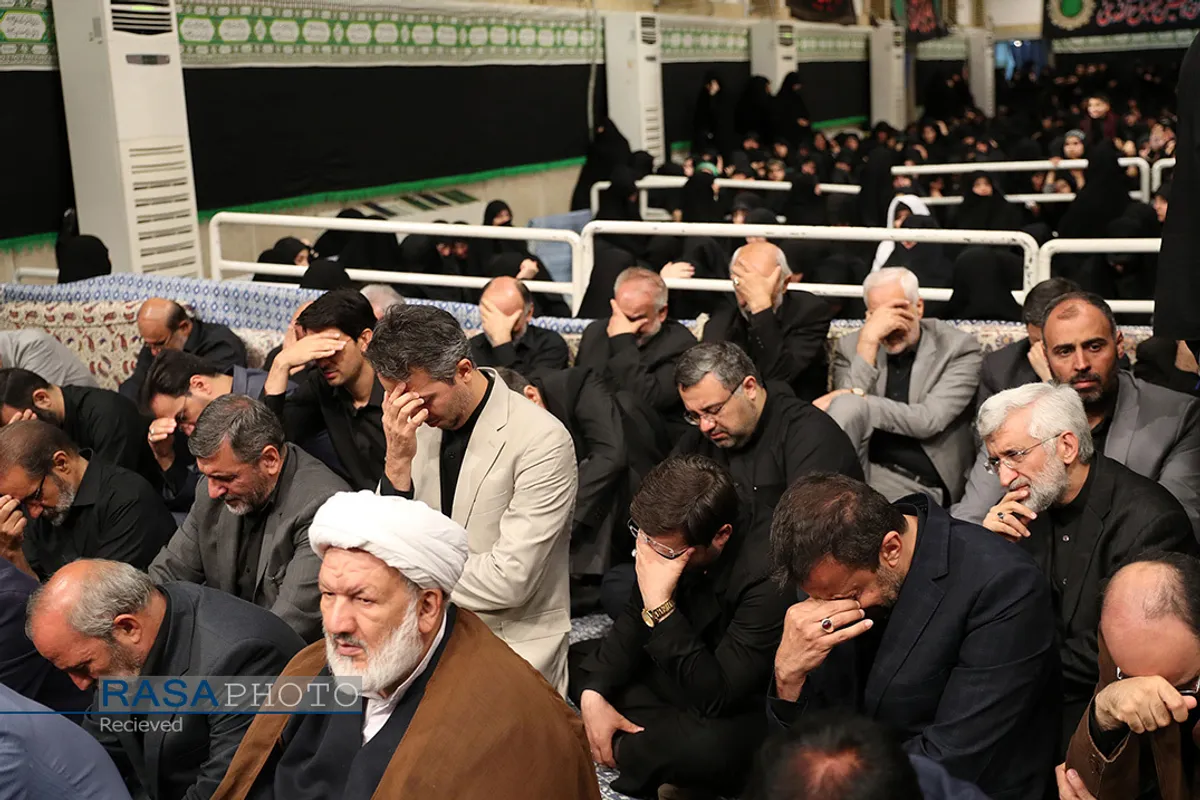 دومین شب مراسم عزاداری حضرت اباعبدالله الحسین (علیه&zwnj;السلام) با حضور رهبر انقلاب