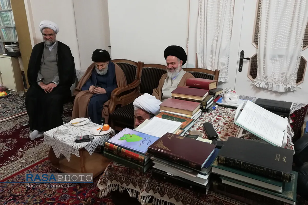 دیدار آیت الله حسینی بوشهری و آیت الله سعیدی با آیت الله خرازی